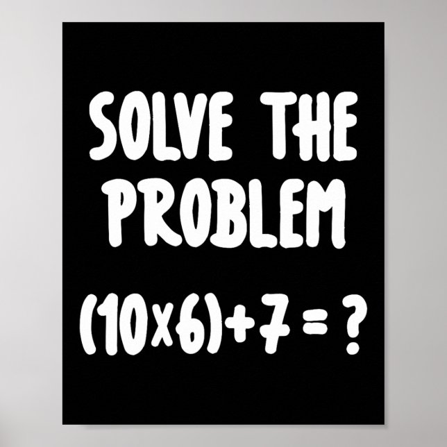 Póster Camiseta divertida de profesor de matemáticas Brai (Frente)