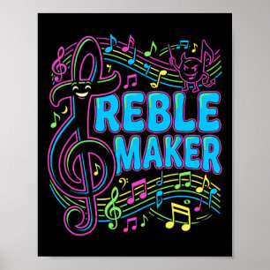 Póster Camiseta divertida de pun sobre música, creador de