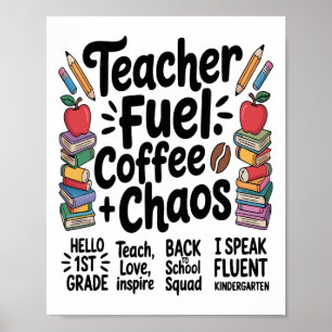 Póster Camiseta Divertida de Regreso a la Escuela Combust