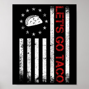Póster Camiseta divertida de taco para hombres y mujeres