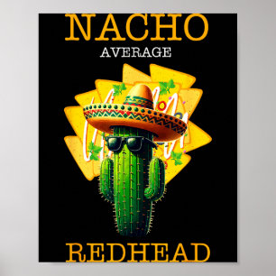 Póster Camiseta divertida de taco para pelirrojos _ sombr