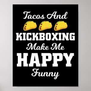 Póster Camiseta Divertida de Taco Tacos y Deportes de Tee