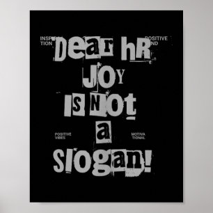 Póster Camiseta Divertida De Trabajo Querido Sr, La Alegr