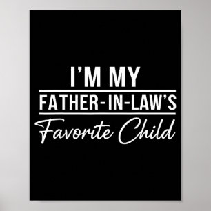 Póster Camiseta Divertida de Yerno Soy el Hijo Favorito d