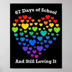 Póster Camiseta divertida del día 100 de la escuela para 