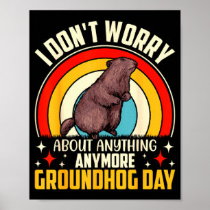 Póster Camiseta Divertida del Día de la Marmota para Muje