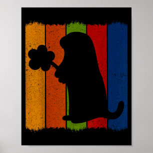 Póster Camiseta divertida del equipo de marmota Día feliz