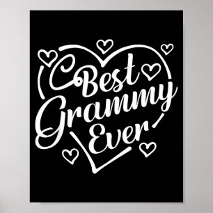 Póster Camiseta divertida Grammy siempre corazón forma dí