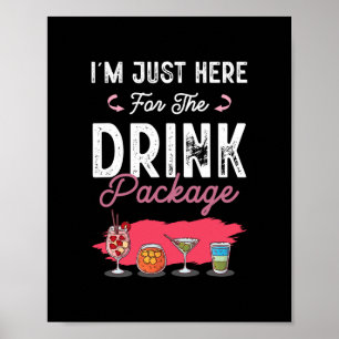 Póster Camiseta divertida para fiesta de cola de vacacion