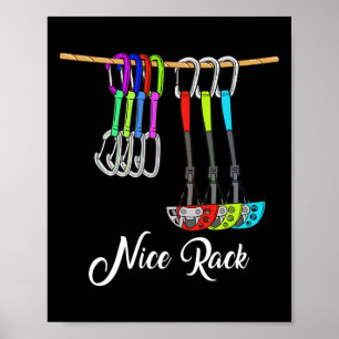 Póster Camiseta divertida regalo de escalada en roca Clim