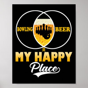 Póster Camiseta divertida regalo perfecto de bolos cervez