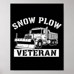 Póster Camiseta Divertida Servicio de Invierno Quitanieve