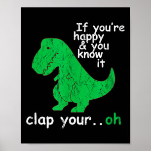 Póster Camiseta Divertida Trex T Rex De Londonseite_ Si E