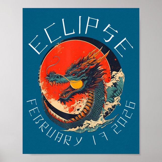 Póster Camiseta Eclipse Solar 02 17 26 (Frente)