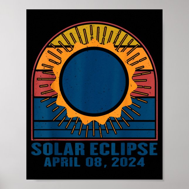 Póster Camiseta Eclipse Solar Eclipse Solar Total (Frente)