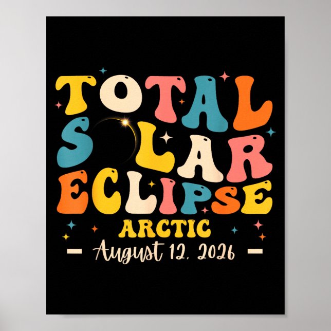 Póster Camiseta Eclipse Solar Eclipse Total Solar (Frente)