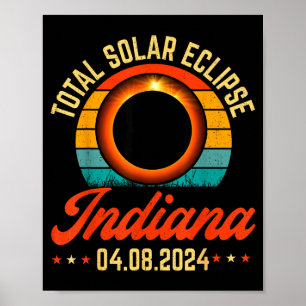 Póster Camiseta Eclipse Solar Indiana Total Solar
