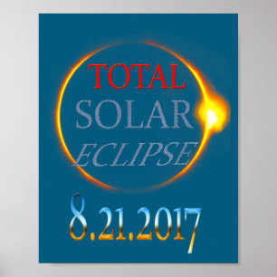 Póster Camiseta Eclipse Solar Total 2017