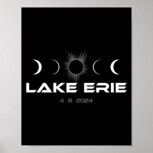 Póster Camiseta Eclipse Solar Total Lago Erie