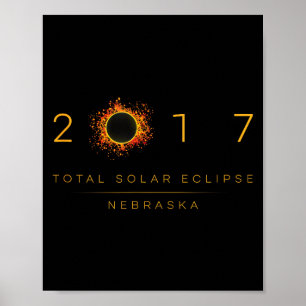Póster Camiseta Eclipse Solar Total Nebraska 2017