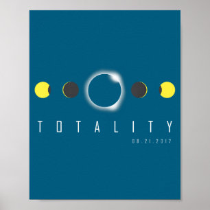 Póster Camiseta Eclipse Total 2017 Eclipse Solar