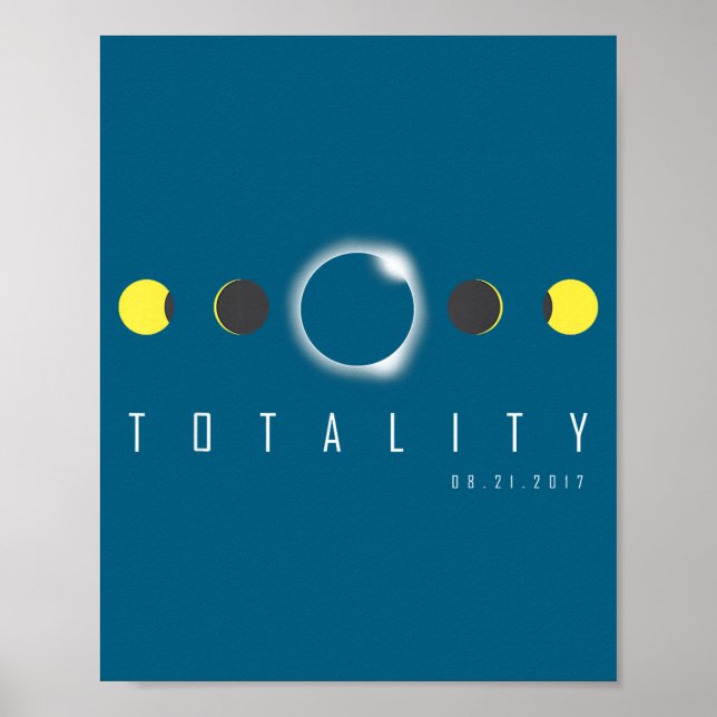 Póster Camiseta Eclipse Total 2017 Eclipse Solar (Frente)