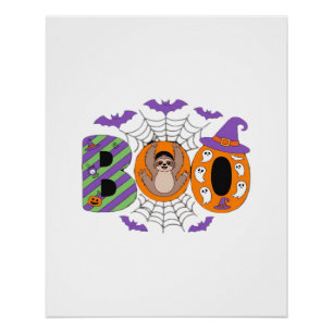 Póster Camiseta esencial de perezoso de Halloween lindo