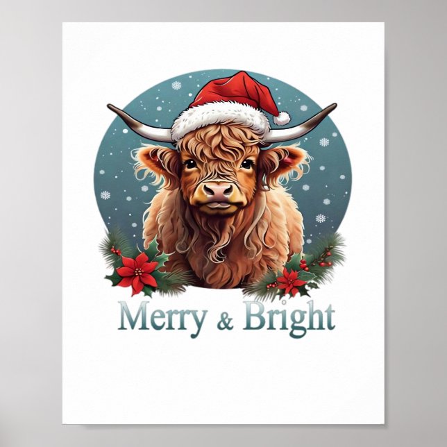 Póster Camiseta esencial de vaca de Highland (Frente)