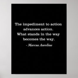 Póster Camiseta estoica de citas de Marcus Aurelius