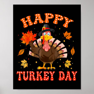 Póster Camiseta Feliz Día de Acción de Gracias para Mujer