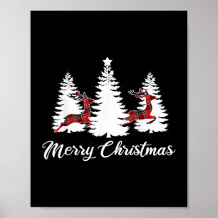 Póster Camiseta Feliz Navidad para Mujeres Cuadro de Búfa
