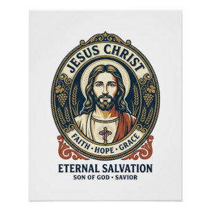 Póster Camiseta gráfica de aseo masculino de Jesús Barber