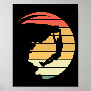 Póster Camiseta gráfica de escalada en roca Aventura 