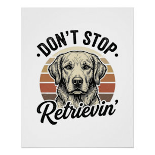 Póster Camiseta Gráfica de Grabado Vintage de Perro Retri