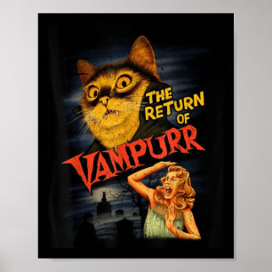 Póster Camiseta gráfica divertida de película de horror s