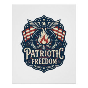 Póster Camiseta gráfica vectorial noche de hoguera patrió