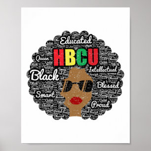 Póster Camiseta Hbcu Alumni de la Universidad Negra Histó