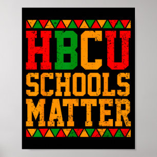 Póster Camiseta Hbcu Escuela Materia Históricamente Negra