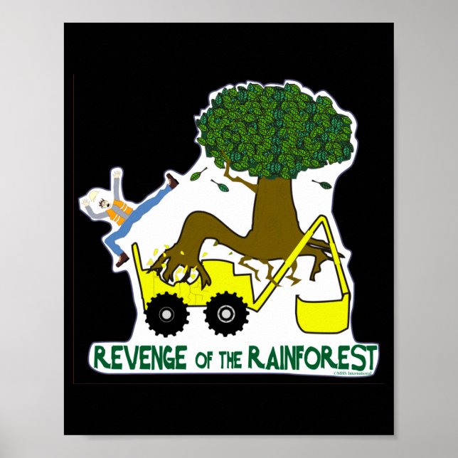 Póster Camiseta Ir Verde Reducir Reutilizar Reciclar Bosq (Frente)