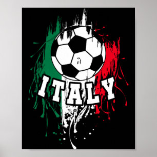 Póster Camiseta Italia Fútbol Fútbol Italia Fútbol