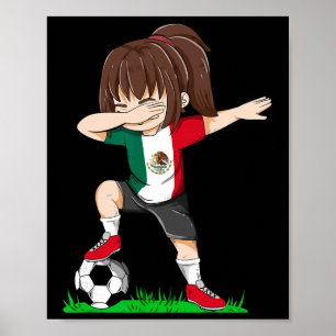 Póster Camiseta Jersey de Fútbol México Camisa Bandera Me