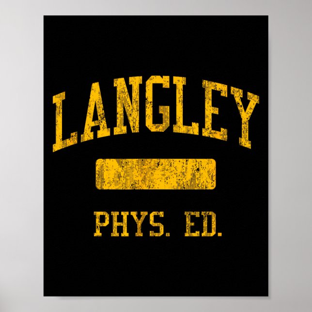 Póster Camiseta Langley High School Hs Mclean (Frente)