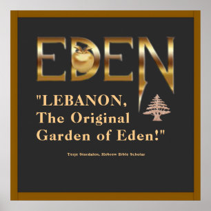 Póster Camiseta "Líbano, El Jardín del Edén Original" Pos