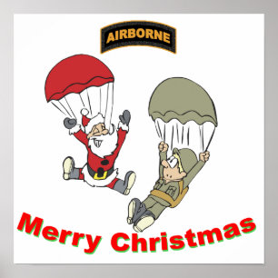 Póster Camiseta ligera de Santa II aerotransportado