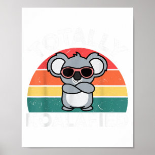 Póster Camiseta linda de koala para papá hombres niños ni