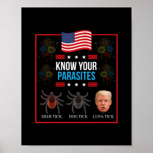 Póster Camiseta Loco Parásito Presidente Donald Trump Div