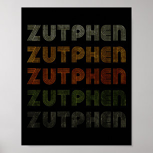 Póster Camiseta Love Heart Zutphen estilo vintage grunge