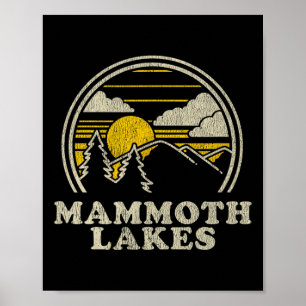 Póster Camiseta Mammoth Lakes California Ca Senderismo Vi