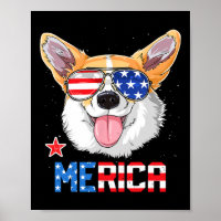 Camiseta Merica 4 de Julio Niños Niñas Perro Cacho