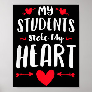 Póster Camiseta Mi Estudiantes Me Robaron El Corazón Prof